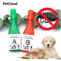 Assassino de pulgas para pet, repelente de insetos para cachorro e gatinho, controle de pragas antipulgas, suprimentos de ácaros, tratamento para cães e gatinhos 2,5 ml - Image 2