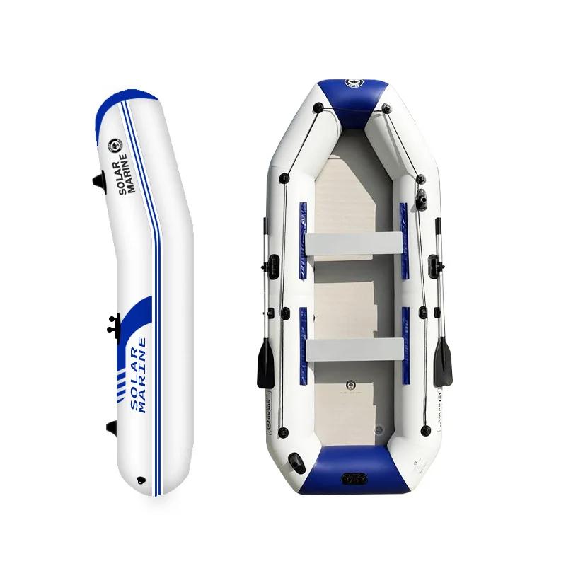 Solar Marine Outdoor Fishing Boat, Outdoor Favorito, Caiaque inflável, PVC bote salva-vidas, bote canoa a remo para venda, 3 pessoas, 2,7 m - Image 1