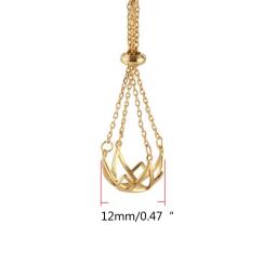 Elegant Pearls Stone Holder Bracket, Gaiola Pingente Ajustável para Colar DIY, Saco Acessórios e Sachet Pingentes Charme - Image 6