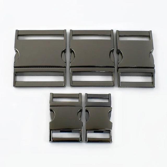 Metal Buckles para Mochilas com Fecho Rápido, Clipes para Cintos de Segurança e Coleiras de Cães - Pacote com 2 Peças para DIY