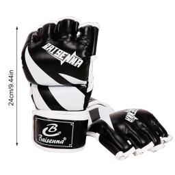 Unisex Sparring Punching Luvas, Ajustável, Espessado Sandbag, Luvas de Treinamento, Sem Dedos para Boxe, Kickboxing, Muay Thai, MMA, 3cm - Image 6
