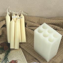 Molde de vela cilíndrica de silicone, artesanato artesanal DIY, tira longa, sabão de aromaterapia cônica, decoração caseira - Image 1