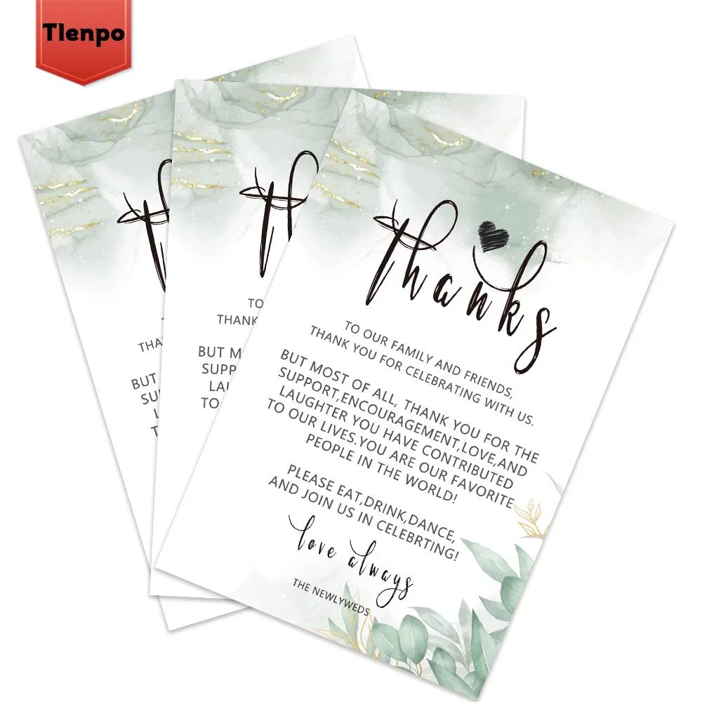 O grupo de 50 agradece-lhe cartões para a decoração, cartões postais, para a recepção do casamento, cerimônia de casamento, partido da celebração - Image 1