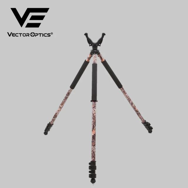Tripé Ajustável Vector Optics para Caça: Vara de Tiro Telescópica Camo para Aventura ao Ar Livre