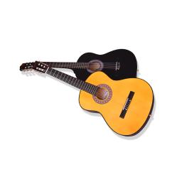 Guitarra Clássica Iniciante com Saco, Instrumento Musical, Preto, Amarelo, Capo Strap, Pick Tuner Set, 39 ", 30", CGT391 - Image 2