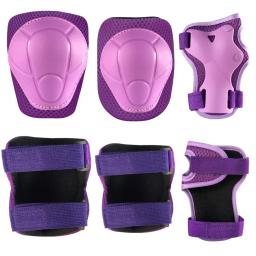 Conjunto de equipamentos de proteção para crianças 6 em 1, cotoveleiras e joelheiras com protetor de pulso para patinação, ciclismo, bicicleta, patins, scooter - Image 4
