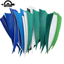 ONTFIHS-Arco e flecha penas para a asa direita, caça acessórios, escudo, Fletching, 4 ", 100pcs - Image 1