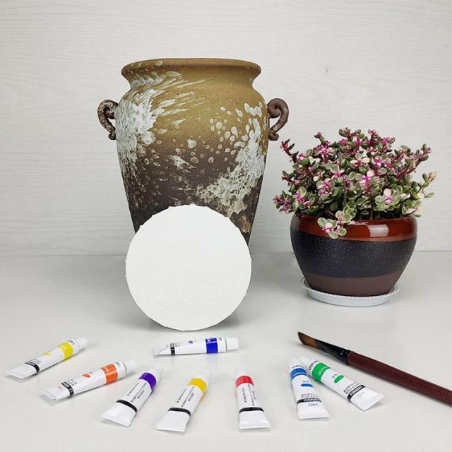 Tela Redonda Profissional para Pintura em Óleo e Acrílico - Disponível em Diâmetros de 15cm, 20cm, 30cm e 40cm