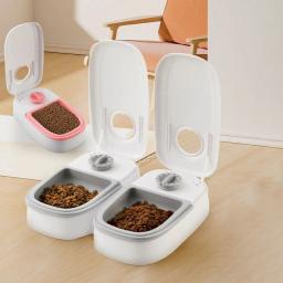 Alimentador Pet automático com temporizador Bowl, Smart Cat Food Container, dispensador de alimentos úmidos e secos, suprimentos animais - Image 2