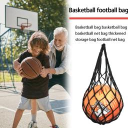 Nylon Carry Bag para transportar basquete, esportes Ball Holder, esportes Mesh Equipment, futebol, basquete, voleibol, futebol - Image 2