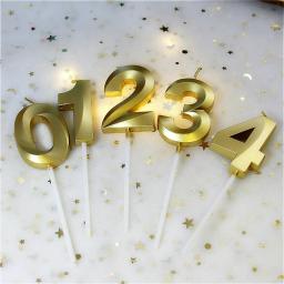Velas coloridas para bolo, acessório para decoração de festas de bebê, para meninos e meninas, 0, 1, 2, 3, 4, 5, 6, 7, 8, 9 - Image 3