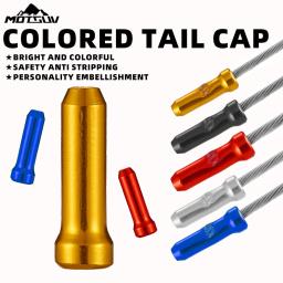 Vxm tampa de fio de freio para linha de bicicleta, tampa de fio de freio de alumínio para ciclismo, pontas de crimpagem, tampa de linha colorida, acessórios de bicicleta - Image 1