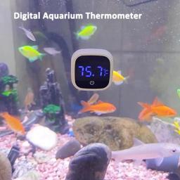 LED Digital Aquarium Termômetro Temperatura da Água Ferramenta de Medição Fish Tank Termômetro Exato LED Display Adequado para peixes - Image 5