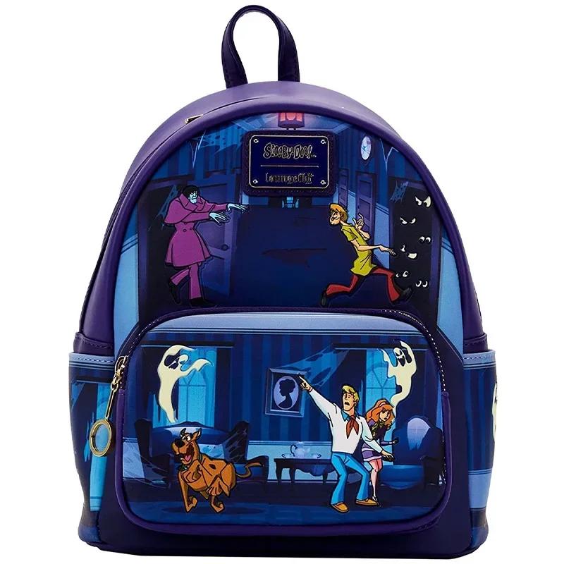 Mochilas Anime de Couro PU para Mulheres, Loungefly, Scooby, Harajuku, Impressão, Cosplay, Mini Mochila, Bolsas de Moda, Presentes - Image 1