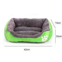 Oxford pano Pet Bed, confortável ninho de lã, gaiola para cães Almofada, Casinha de cachorro de inverno impermeável Sofá de dormir de pelúcia - Image 4