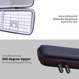 Estojo rígido de eva ltgem para teclado mágico de apple com teclado numérico saco de armazenamento de transporte - Image 6