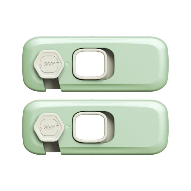 Fechaduras de Segurança Infantil Gabinete Lock Anti-Pinch Mão Gaveta Proteção Casa Geladeira Fivela do Bebê 2 unidades