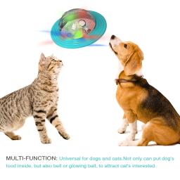 Dispositivo de alimentação bola resistente à mordida para cães, alimentação lenta interativa, auto alta brinquedos, frisbee, frisbee, vazamento - Image 3