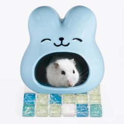 Casa De Hamster De Cerâmica, Gaiola De Animais Pequena, Suprimentos De Paisagismo, Acessórios De Rato, Esquilos, Anão, Rato Ninho, Quatro Estações - Image 5