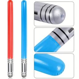 Conjunto de espada inflável colorido, Balões Stick para festa temática, Cosplay Game Props, 12pcs - Image 2