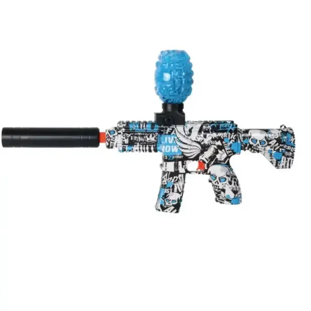 Pistola elétrica de brinquedo com balas de água automáticas para diversão ao ar livre, ideal para jogos de airsoft para toda a família