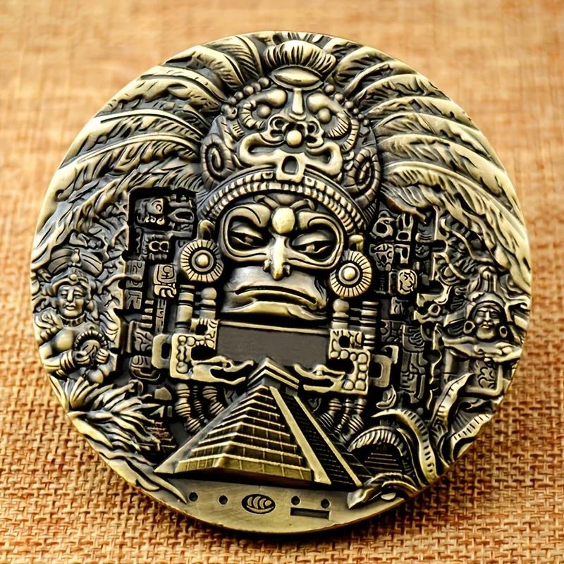 Grande moeda comemorativa de bronze dupla face, colecionável perfeito para exibição e presentes - Image 1