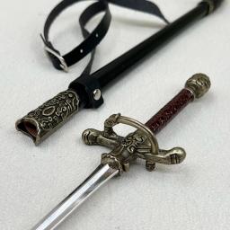 Arya Stark Game of Thrones, Espada de Metal, Modelo Arma, Coleção Ornamento, Coleção Periférica Game, Série Drama, Agulha de Rapier, 30cm - Image 3