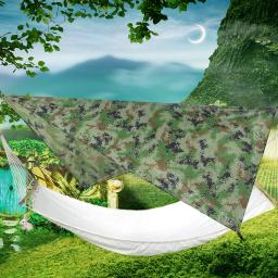Barraca de acampamento ao ar livre camuflagem Fio de poliéster 210T Tarp portátil, impermeável, dobrável, ultra leve, equipamento de mochila piquenique - Image 3