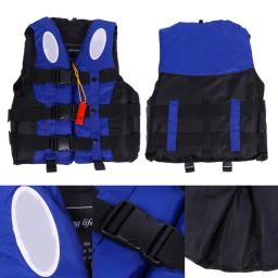 Casaco salva-vidas de natação para adultos e crianças, colete flutuante com apito, barco drifting, drifting, drifting, resgate marítimo, novo - Image 1