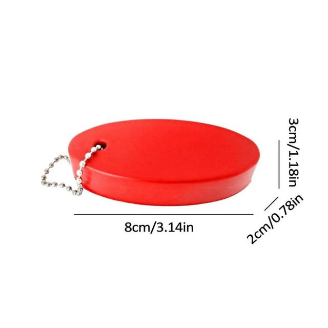 Bóia Oval Flutuante e Chaveiro Leve: Gadgets de Segurança Essenciais para Parque Aquático, Camping, Pesca e Natação