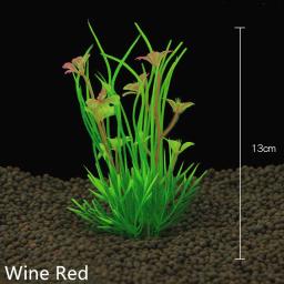 Venda quente 1 pçs novo aquário plantas artificiais tanque de peixes ornamento planta água aquática grama paisagem visualização decoração - Image 4
