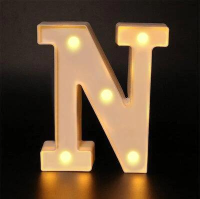 Letras Decorativas com Luzes LED para Festas, Casamentos e Decoração de Quarto