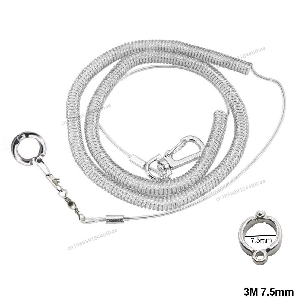 Pássaro pé corrente papagaio anti-voando corda de tração pássaro pés pulseira liga pé anel pet pássaro voando viagem treinamento trela - Image 1