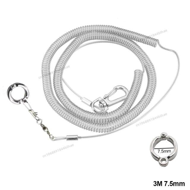 Pulseira de Treinamento para Pássaros: Corda de Tração com Anel para Papagaios em Voos e Viagens