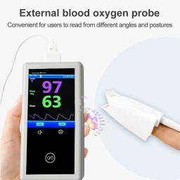 Oxímetro Handheld do pulso com exposição do tela táctil, veterinário, Neonatal, animal de estimação, hospital, clínica, agregado familiar, SPO2, PI do PR, adulto, 2,8" - Image 3