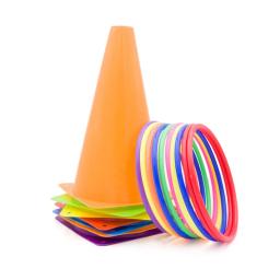 Cones de plástico macio Ring Toss Throwing Game, Carnaval Combo Set, Jogos de festa, brinquedo para criança, adulto - Image 3