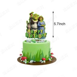 Filme Shreke Tema Decorações para Crianças, Festa de Aniversário Balão, Baby Shower, Banner Party, Cake Topper, DIY Brinquedos Suprimentos - Image 4