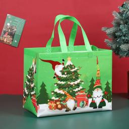 Grande saco de presente de Natal com alça, saco de embalagem reutilizável não tecido, festa e presentes de ano novo - Image 3