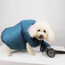 Cão de estimação secador profissional portátil rápido fácil soprador ferramenta de baixo nível de ruído pet cabelo do cão gato secador de banho saco de secagem suprimentos do cão - Image 1