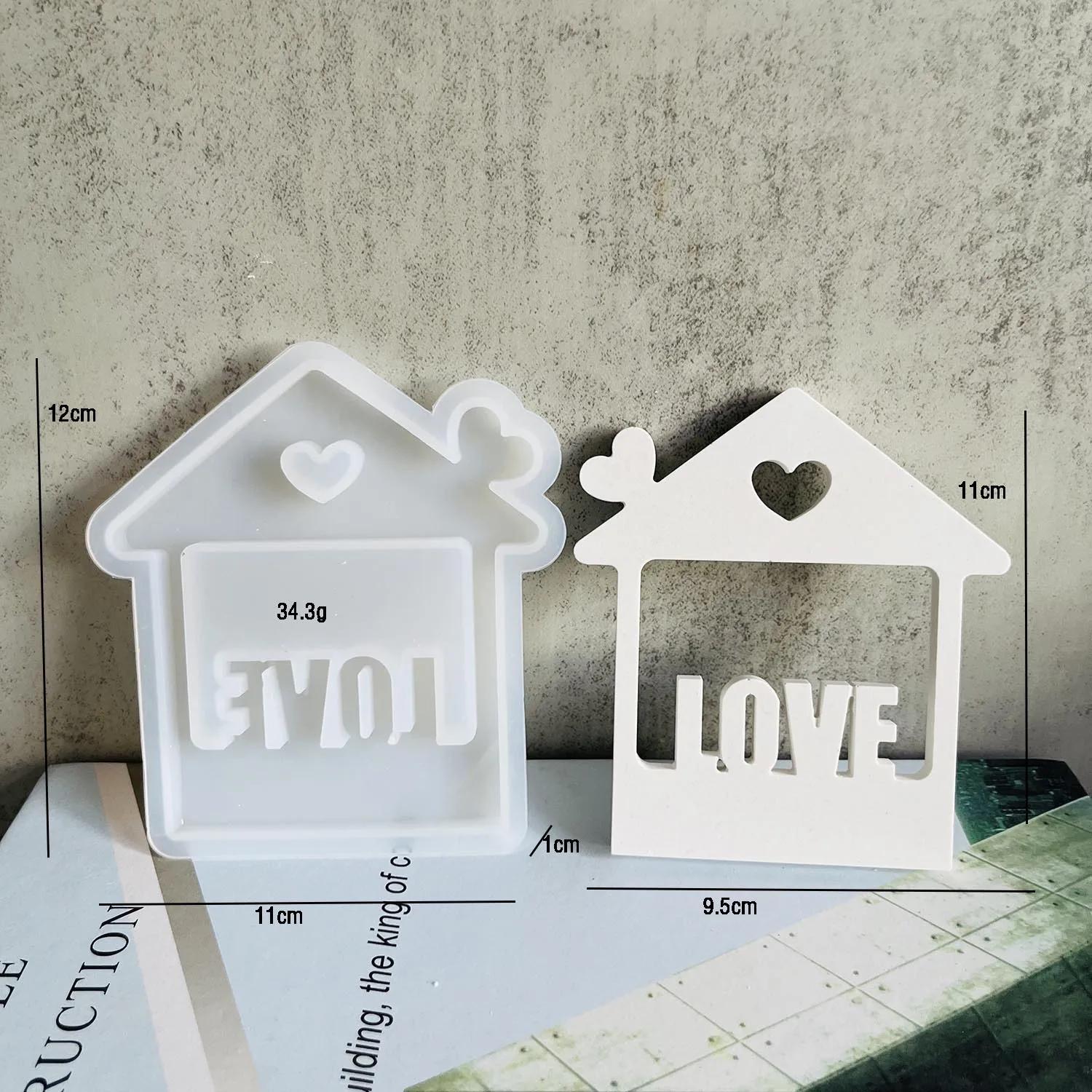 Molde De Silicone Concreto Para Fazer Ornamentos Para Casa, Gesso DIY, Artesanato De Resina, Moldes De Fundição, Decoração Para Casa Suprimentos, Ornamento De Casas - Image 1