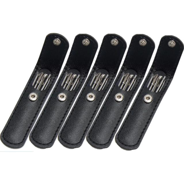Kit Limpador de Ouvido Aço Inoxidável 6 Peças