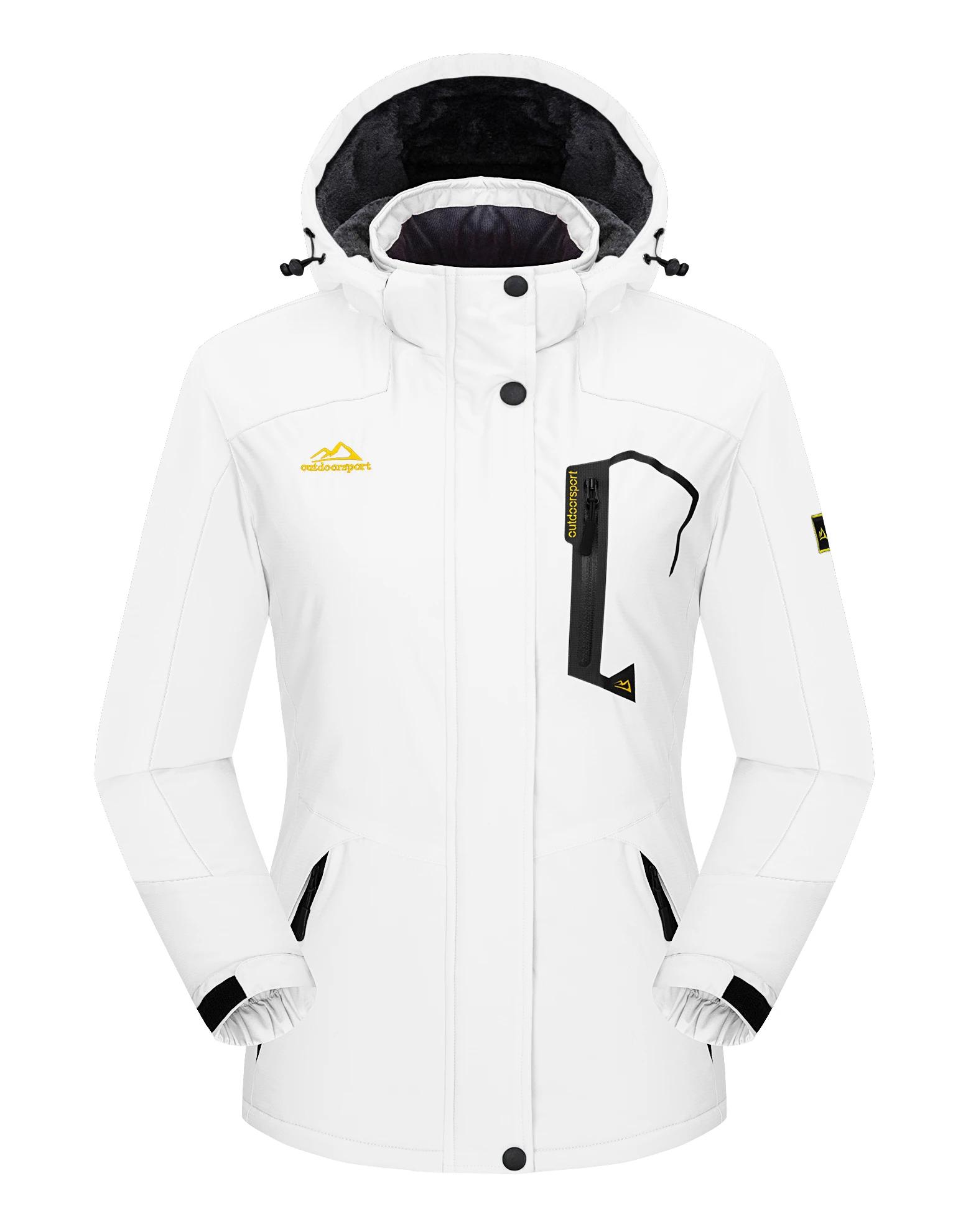 KEFITEVD Jaqueta de Neve Feminina de Inverno Pesada para Snowboard e Esqui ao Ar Livre Térmica Quente para Caminhada e Casaco Corta-Vento Casual - Image 1