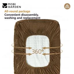Mobi jardim acampamento almofada de ar colcha capa colchão ao ar livre inflável umidade esteira sujo veludo acessórios acampamento - Image 2