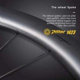 ELITEWHEELS ENT GRAVEL Conjunto de rodas de carbono Freio a disco Tubeless Ready 700C 35x32 Bloqueio central ou 6 parafusos Bloqueio Hub Tubeless 45x31 Aro - Image 6