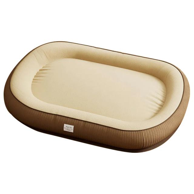 Cama de Espuma de Memória Removível e Antiderrapante para Cães Pequenos e Médios - Conforto e Calor no Inverno