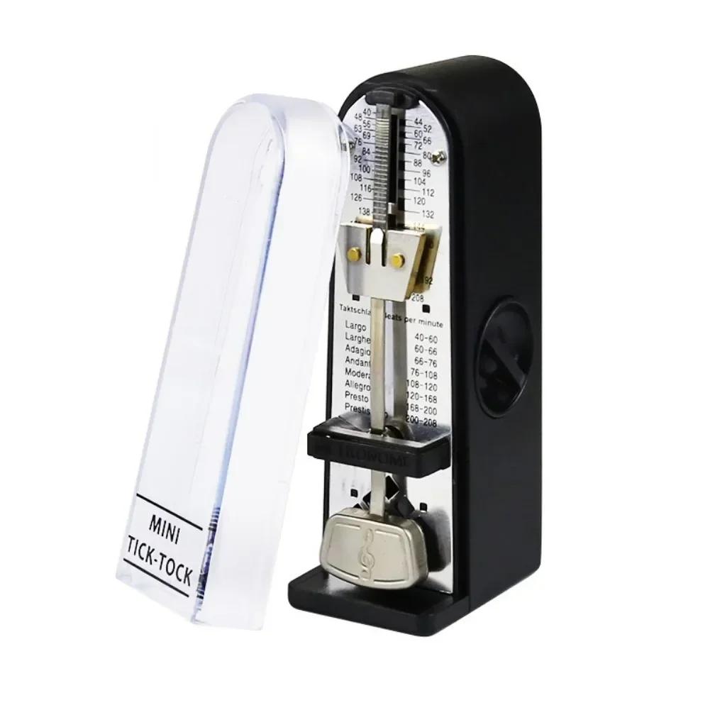Novo metrônomo mecânico universal portátil mini metrônomo para piano guitarra violino ukulele sino anel ritmo pêndulo metrônomo - Image 1