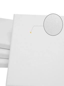 Canvas esticadas Square Blank Canvas, 100% Algodão Canvas para Pintura, Gesso-Primed, 8 oz, 20x25 cm, 4Pcs - Image 3