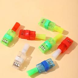 Mixed Color Cartoon LED Projection Light, lanterna, lâmpada de dedo, festa, aniversário, decorações de Natal, 5 pcs - Image 4
