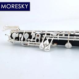 MORESKY-profissional C chave oboé, estilo totalmente automático, chaves prateadas, S12 - Image 6