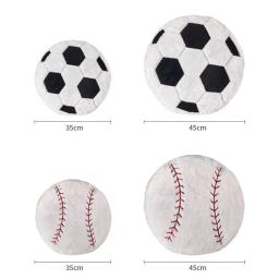 Almofada macia travesseiros esportivos de pelúcia para sala de estar, futebol e basquete em forma de assento, almofada traseira para decoração, Ins - Image 4